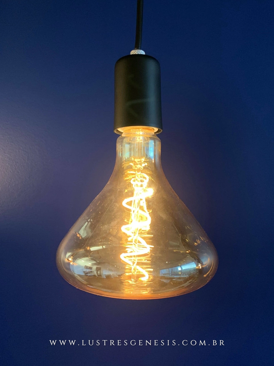 Lâmpada de Filamento de Led BigSize R140 4W Spiral da GMH Lustres Gênesis loja online de Lustres e Iluminação Decorativa